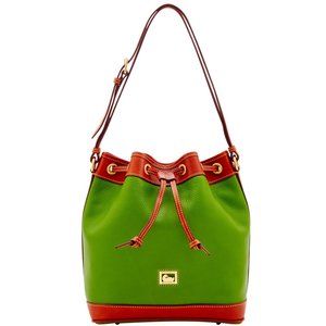 EUC Dooney & Bourke Green Dillen Drawstring Bag!